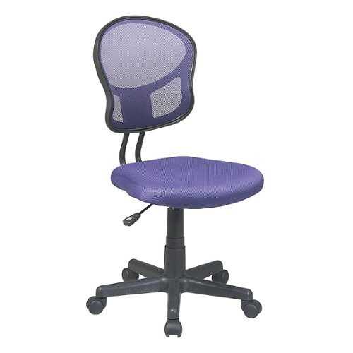OSP Home Furnishings - Mesh Task Chair In Fabric - Purple