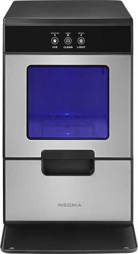 Rent to own Insignia™ - 44 Lb. Portable Nugget Icemaker with Auto Shut-Off - Stainless Steel