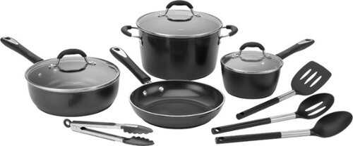 Rent to own Cuisinart - P59BC-11BK 11-Piece Cookware Set - Black