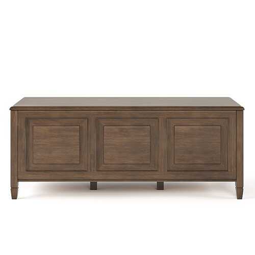 Rent to own Simpli Home - Connaught Storage Bench Trunk - Natural Aged Brown
