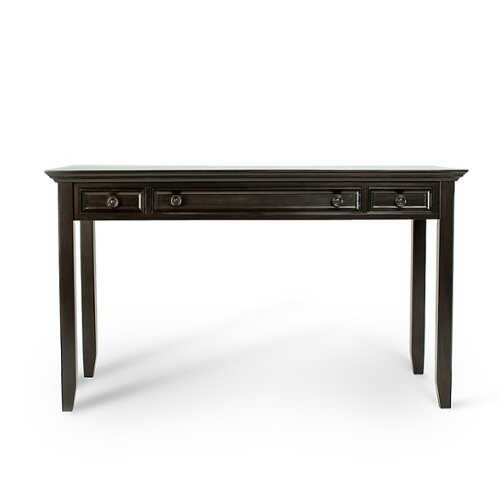 Rent to own Simpli Home - Amherst SOLID WOOD Transitional 54 inch Wide Desk in - Hickory Brown