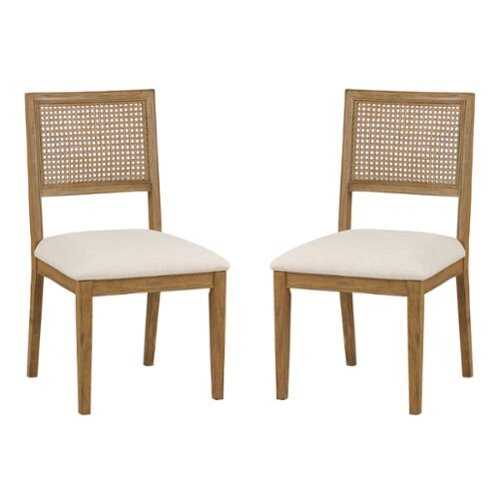 Rent to own OSP Home Furnishings - Alaina Cane Back Dining Chair 2-PK - Linen