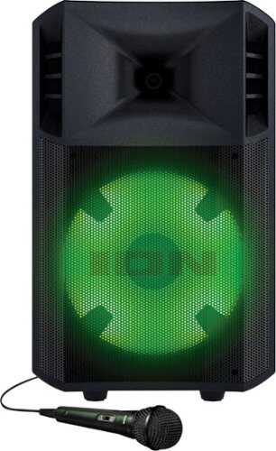 Rent to own ION Audio - Power Glow 300 Battery Powered Bluetooth Speaker System with Lights - Black