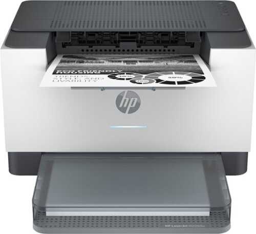 Rent to own HP - LaserJet M209dw Wireless Black-and-White Laser Printer - White & Slate