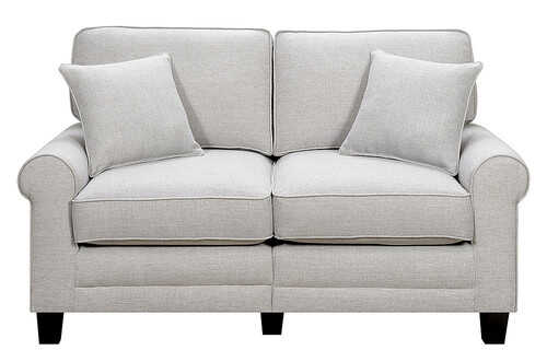 Serta - Copenhagen 61" Loveseat - Light Gray