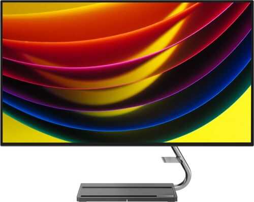 Lenovo Qreator 27 27" IPS LED UHD FreeSync Monitor In-Panel Speakers Wireless Charging (DisplayPort, USB-C, HDMI) - Black