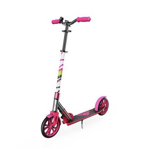 Rent to own Swagtron K8 Folding Kick Scooter with Kickstand for Kids & Teens, XL 8” Big Wheels - Pink