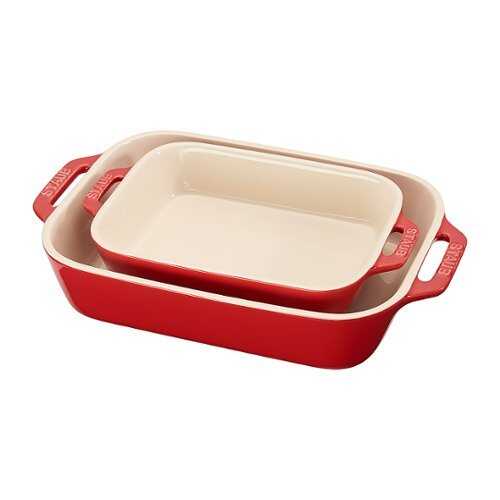 Staub - Ceramics 2-piece Rectangular Baking Dish Set - Cherry