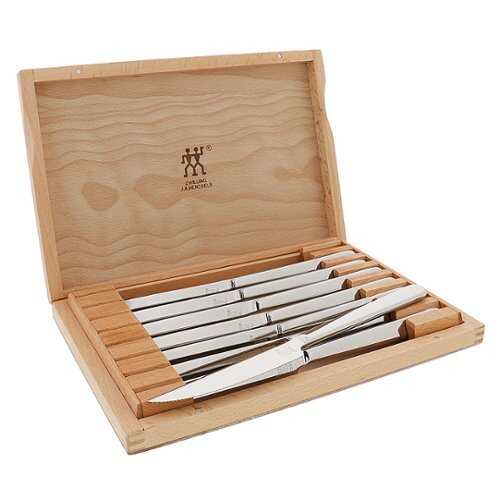 ZWILLING 8-pc Stainless Steel Steak Knife Set w/Presentation Case - Black