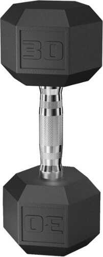 Stack Fitness - 30LB Hex Dumbbell - Black