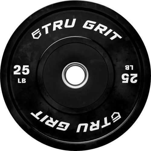 Rent to own Tru Grit - Bumper Plate 25LB Pair - Black