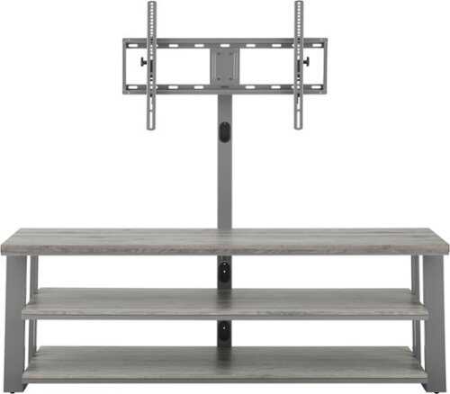 Rent to own Insignia™ - TV Stand for Most Flat-Panel TVs Up to 75" - Gray