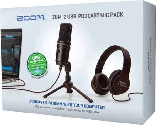 Rent to own Zoom - ZUM-2 Wired USB Podcasting Microphone Pack