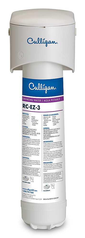 Rent to own Culligan - Culligan® Advanced US-EZ-3 Under-Sink Drinking Water Filtration System - White
