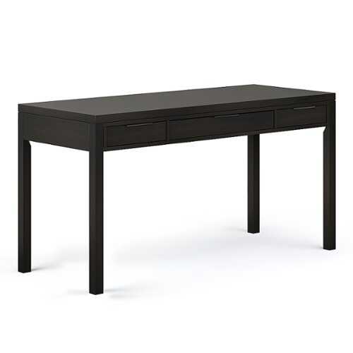 Rent to own Simpli Home - Hollander SOLID WOOD Contemporary 60 inch Wide Desk in - Hickory Brown