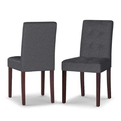 Rent to own Simpli Home - Andover Parson Dining Chair (Set of 2) - Slate Grey