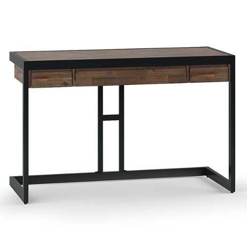 Rent to own Simpli Home - Erina Small Desk - Rustic Natural Aged Brown