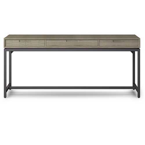 Simpli Home - Banting Mid Century Wide Desk - Distressed Grey