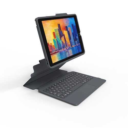 Rent to own ZAGG - Pro Keys with Trackpad Wireless Keyboard & Case for Apple iPad 10.2" (7th, 8th, 9th Gen) - Black