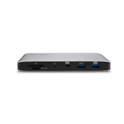 Rent to own Kensington - SD2500T Thunderbolt 3 and USB-C Dual 4K Hybrid Nano Dock with 60W PD - Win/Mac - Silver