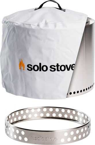 Rent to own Solo Stove - Bonfire Bundle: Stand + Shelter - Stainless Steel