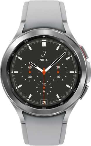 Samsung - Galaxy Watch4 Classic Stainless Steel Smartwatch 46mm LTE - Silver