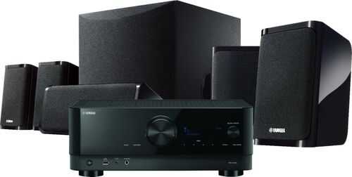 Rent to own Yamaha - YHT-5960 Premium All-in-One Home Theater System with 8K HDMI and Wi-Fi - Black