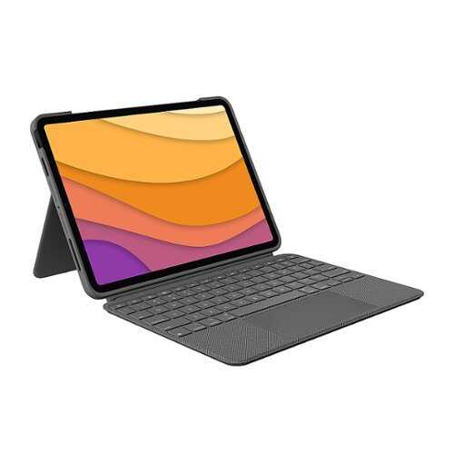 Rent to own Logitech - Combo Touch iPad Air 10.9" Keyboard Case for Apple iPad Air (4th Gen) - Oxford Gray