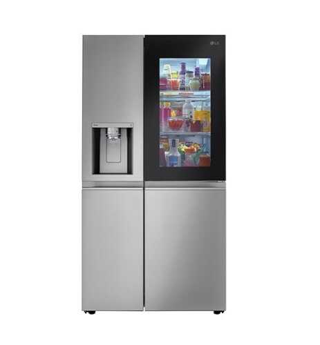 Rent to own LG - 23 cu ft Side by Side Refrigerator with Craft Ice - Stainless steel