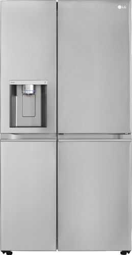 LG - 27.1 cu ft Side by Side Refrigerator with Door in Door, Craft Ice, and Smart Wi-Fi - PrintProof Stianless Steel