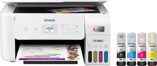 Epson - EcoTank ET-2800 Wireless Color All-in-One Cartridge-Free Supertank Printer with Scan and Copy