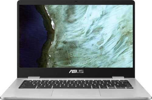 ASUS - 14" Chromebook - Intel Celeron N3350 - 4GB Memory - 32GB eMMC - Silver
