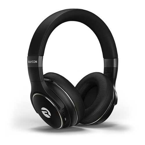 Raycon - H20 Wireless Noise-Cancelling Over-the-Ear Headphones - Black