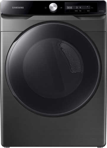 Samsung - 7.5 cu. ft. Smart Dial Electric Dryer with Super Speed Dry - Black