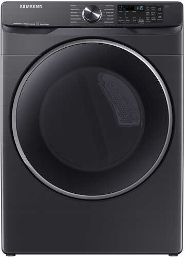 Samsung - 7.5 cu. ft. Smart Electric Dryer with Steam Sanitize+ - Black