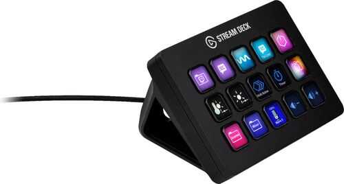 Elgato - Stream Deck MK.2 – Tactile Control Interface, 15 customizable LCD keys, trigger actions, plugins, hotkeys, and more