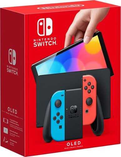 Rent to own Nintendo Switch – OLED Model w/ Neon Red & Neon Blue Joy-Con - Neon Red/Neon Blue