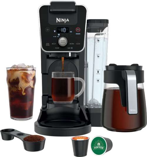 Ninja - DualBrew Coffee Maker, Single-Serve, K-Cup Coffee Pod, and 12-Cup Drip Coffee Maker - Black