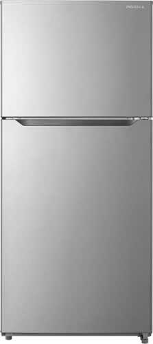 Rent to own Insignia™ - 18 Cu. Ft. Top-Freezer Refrigerator - Stainless steel
