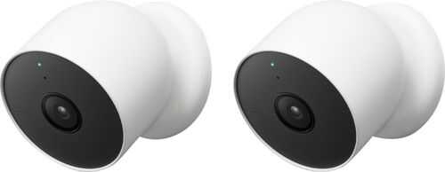 Google - Nest Camera Battery 2 Pack - Snow