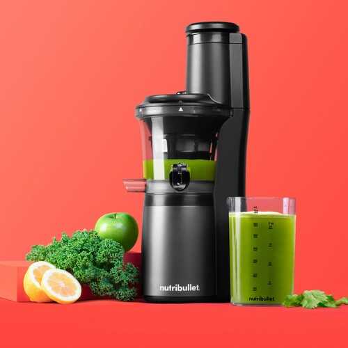 NutriBullet - Slow Juicer 24-Oz - Charcoal gray