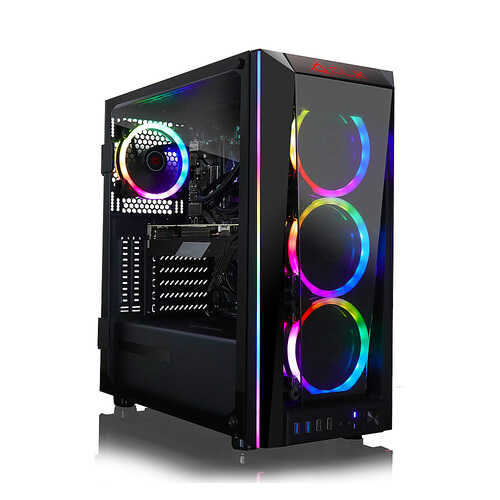 CLX - SET Gaming Desktop - AMD Ryzen 9 5900X - 32GB Memory - GeForce RTX 3060 - 500GB NVMe M.2 SSD + 4TB HDD - Black