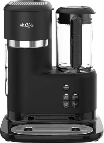 Mr. Coffee Single-Serve Frappe, Iced + Hot Coffee Maker & Blender, Black - Black