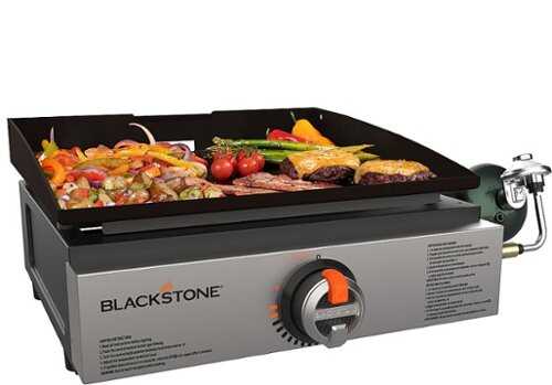 Rent to own Blackstone - Original 17 In. Countertop Outdoor Griddle with Stainless Steel Front - Silver
