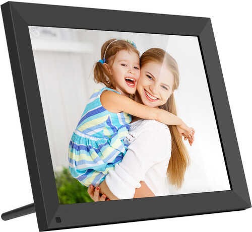Rent to own Aluratek - 15" Touchscreen LCD WiFi Digital Photo Frame w/ 32GB Built-in Memory - Black