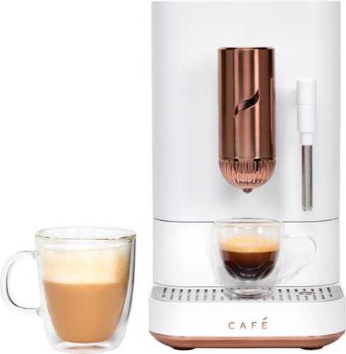 Café - Affetto Espresso Machine with 20 bars of pressure, Milk Frother and Built-In Wi-Fi - Matte White