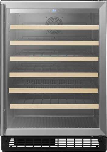 Rent to own Insignia™ - 61-Bottle Built-In Wine Cooler - Stainless steel