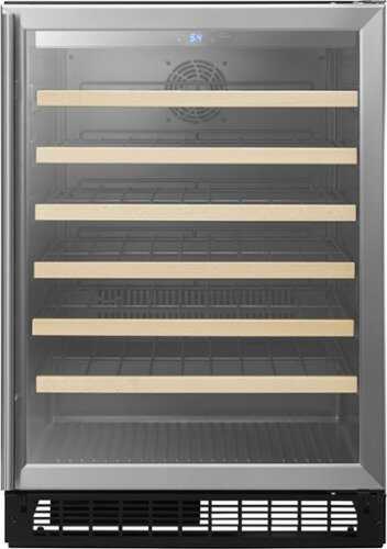 Rent To Own - Insignia™ - 61-Bottle Built-In Wine Cooler - Stainless steel