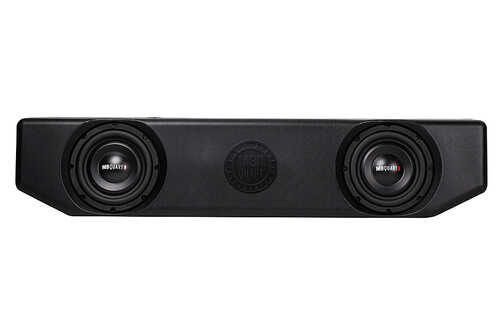 Rent to own MB Quart dual 8" underseat subwoofer system powered by a 400 watt class-d amplifier - Black