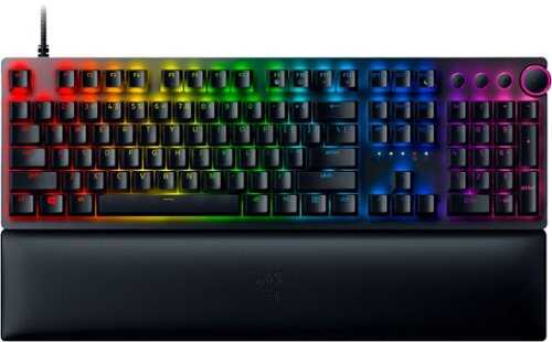 Rent to own Razer - Huntsman V2  Wired Optical Gaming Purple Clicky Keyboard with RGB Chroma Backlighting - Black